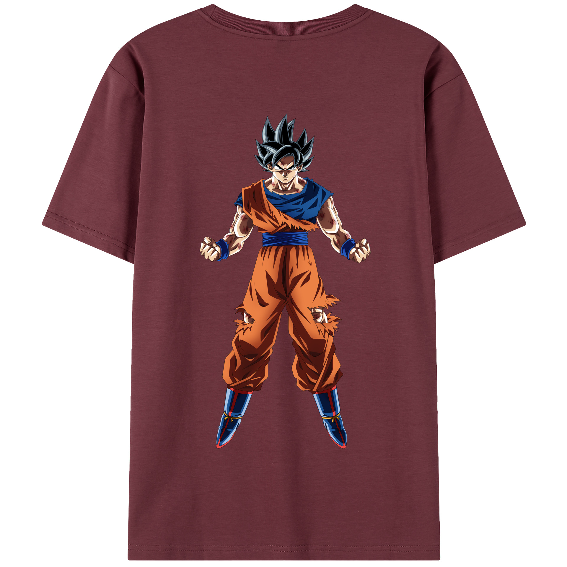 （画像用） ドラゴンボール 孫悟空（そん ごくう）Son Goku カカロット DRAGON BALL Kakarotto 綿100％半袖Tシャツ（背面プリント）